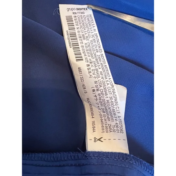 Women's Zara Blue long sleeve Dress Size S